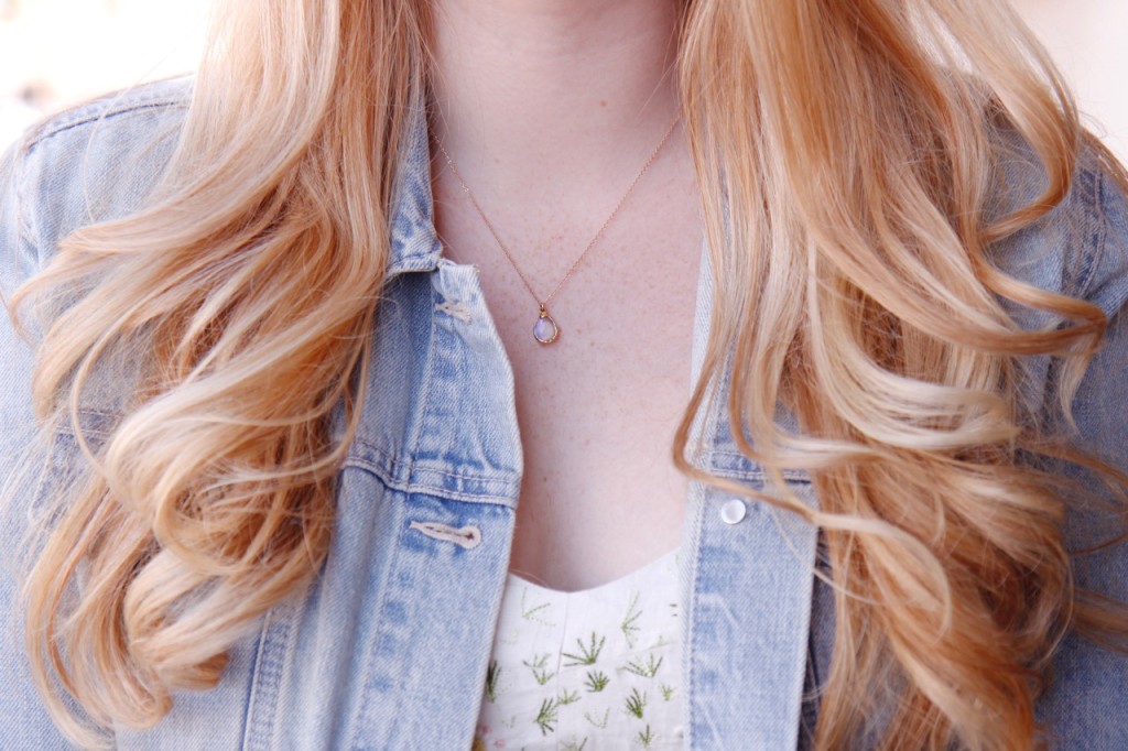 Embroidered Sundress & Denim Jacket