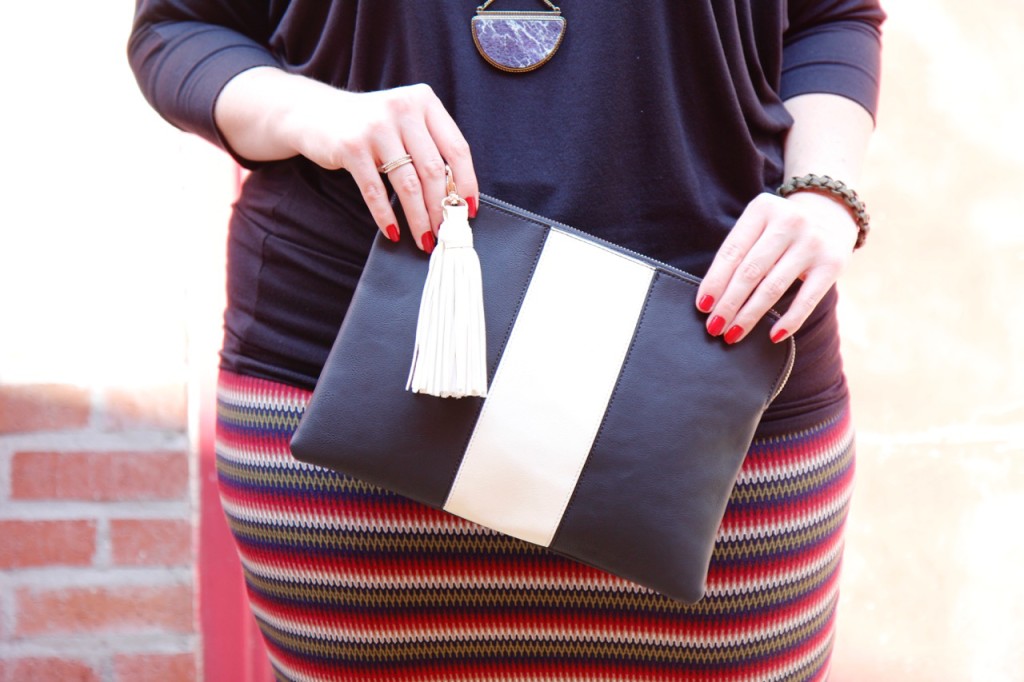 Dolman Top & Zigzag Skirt - Who What Wear for Target Clutch