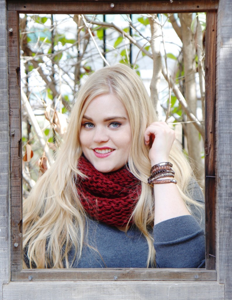 Ronnie M Jewelry Fall Lookbook - Infinity Scarf and Wrap Bracelet