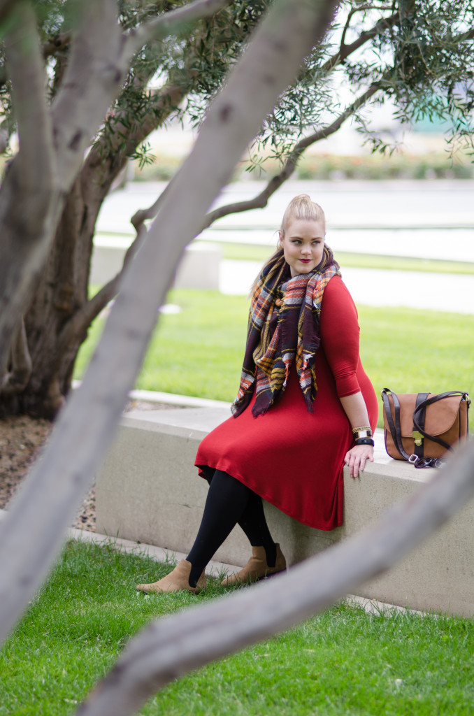 Fall Ready with Perfectly Priscilla - Plaid Blanket Scarf