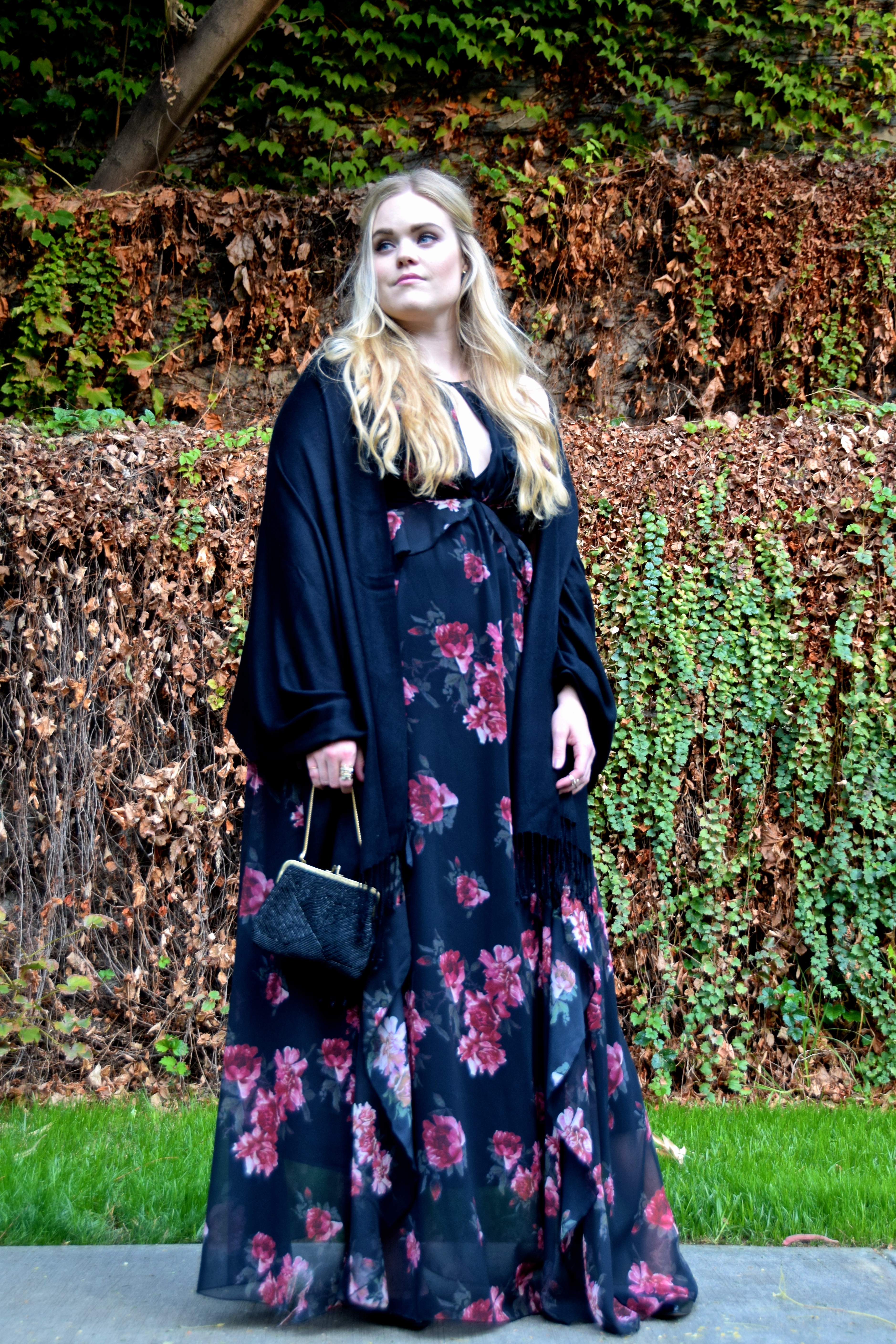 Floral Maxi Holiday Party Look - Erin Fetherston Olivia Gown