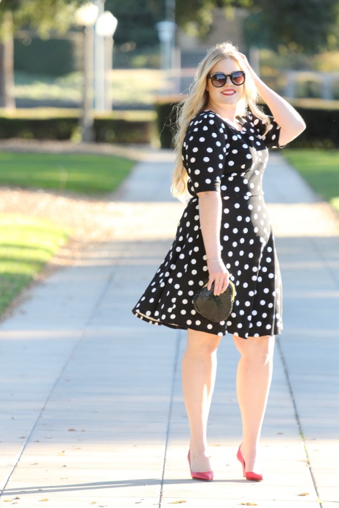 Happy New Year + Polka Dot NYE Look - Midi Dress