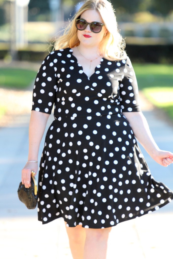 Happy New Year + Polka Dot NYE Look - Midi Dress