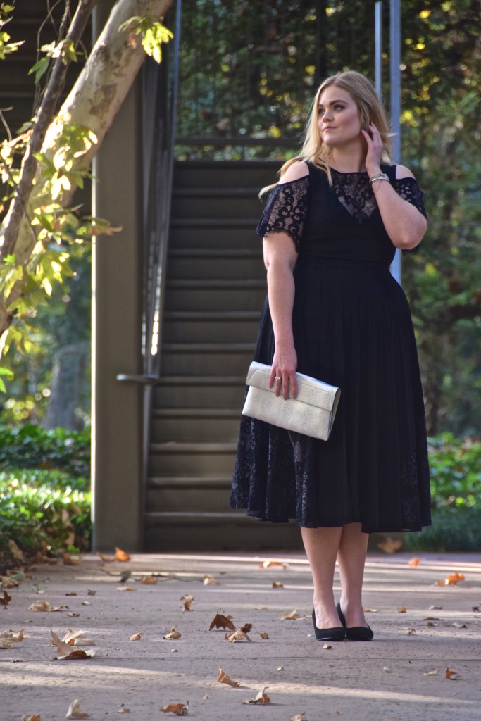 NYE Party Ready with Rent the Runway - Black Lace LBD