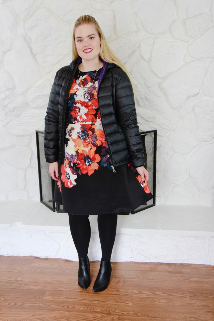 December Stitch Fix - Puffy Jacket and Party Dress