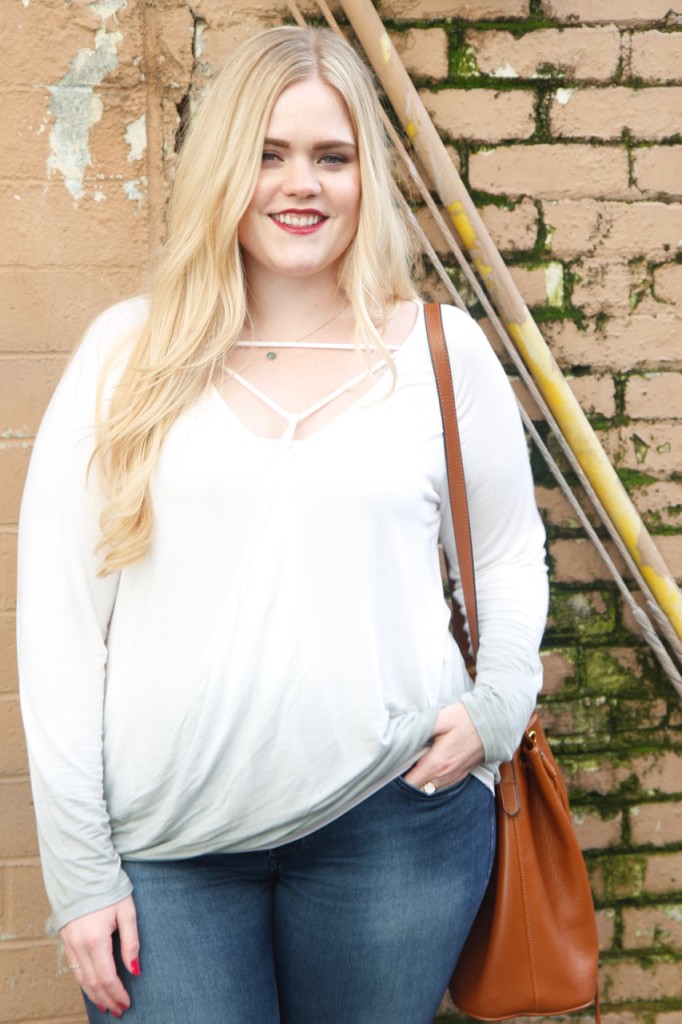 Ombre Blouse & Wedges