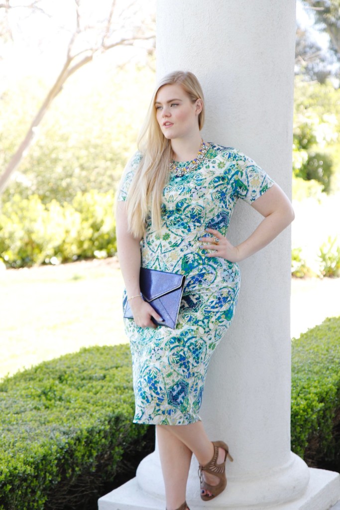 Spring Trends with Maggy London - Print Midi Dress