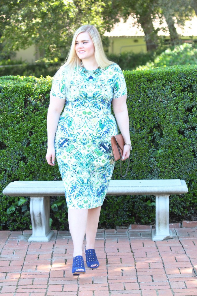 Spring Trends with Maggy London - Print Midi Dress