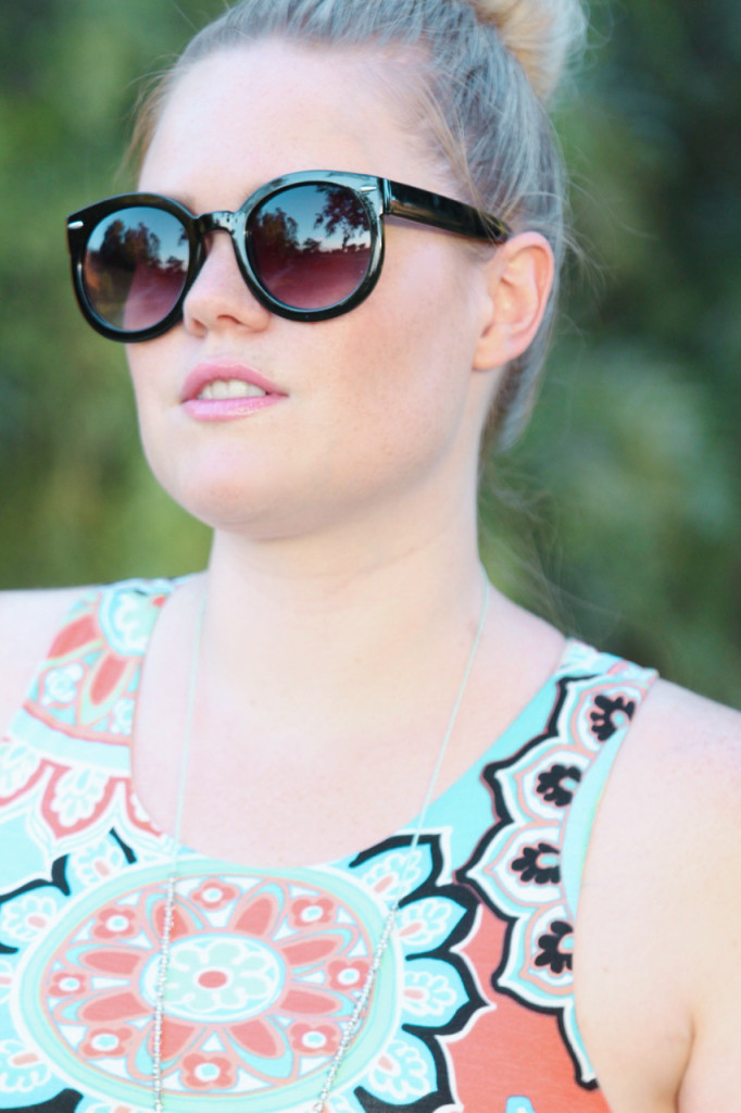 Summer Brights Maxi Dress - Sunglasses