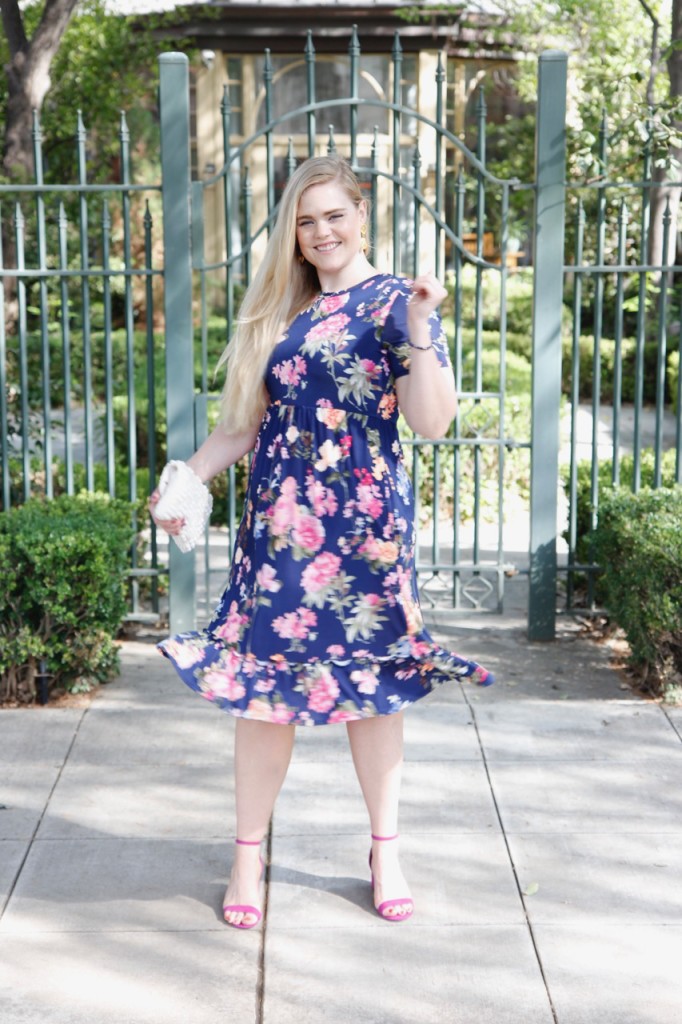 Ruffle Floral Midi Dress - I Shop Simply Emma