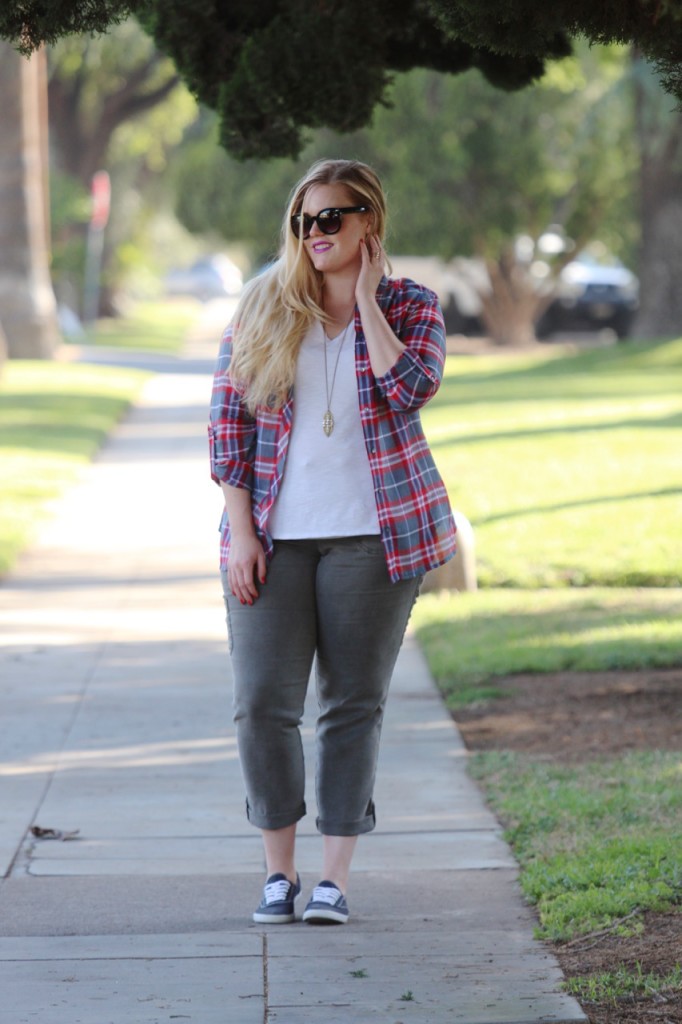 July Stitch Fix Review - Button Down and Cropped Cargos