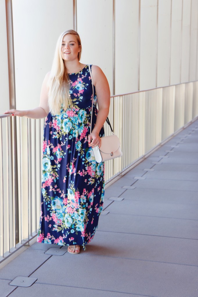 Perfectly Priscilla Floral Plus Size Maxi Dress