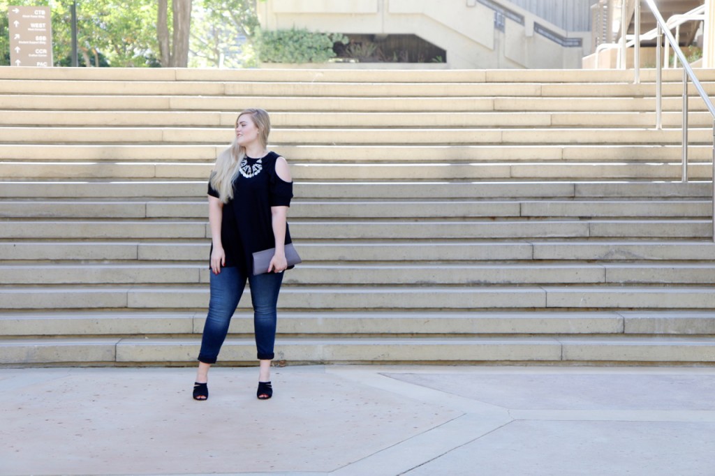 Cold Shoulder Vibes - Casual Top and Jeans Look for Summer