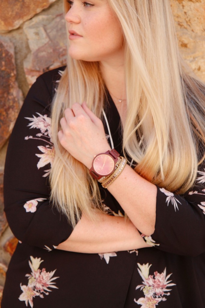 Jord Watch Giveaway and Dark Floral Top 