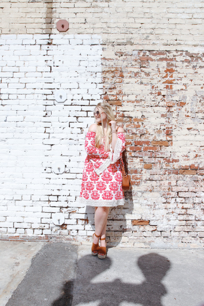 Summer Print Midi Dress Look