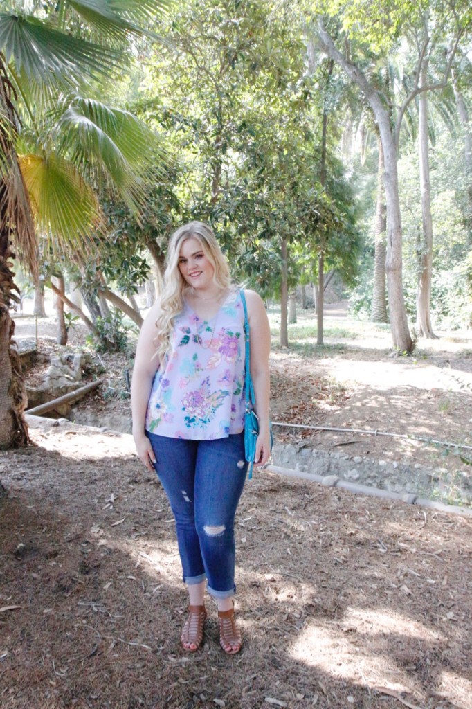 August Stitch Fix Review - Floral Top and Jeans
