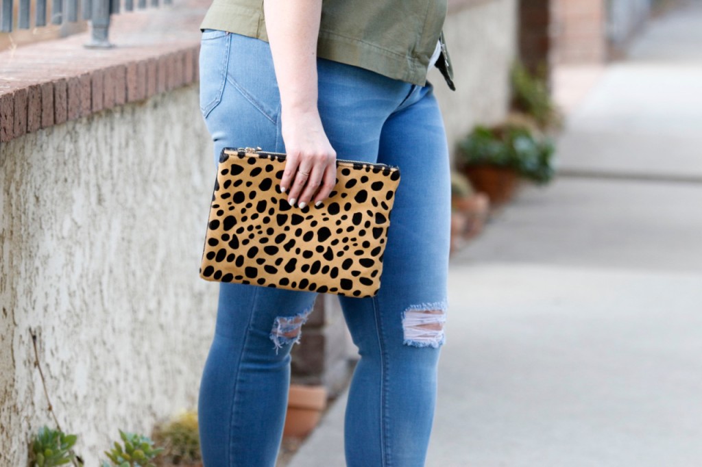 Leopard Clutch Outfit Pairing
