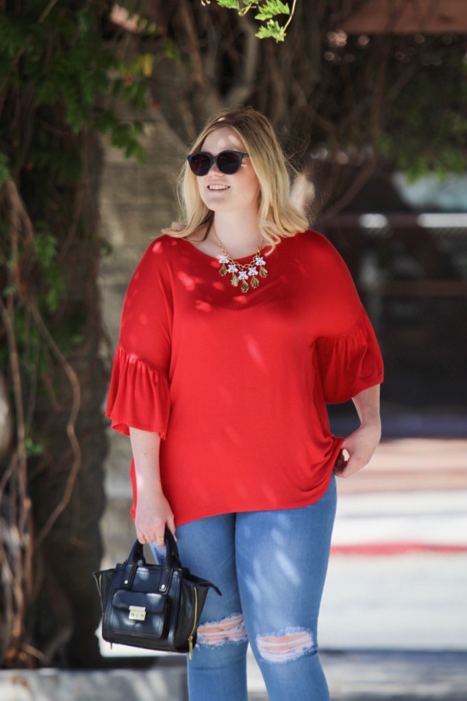 Fall Trend Lookbook - Red and Bell Sleeves