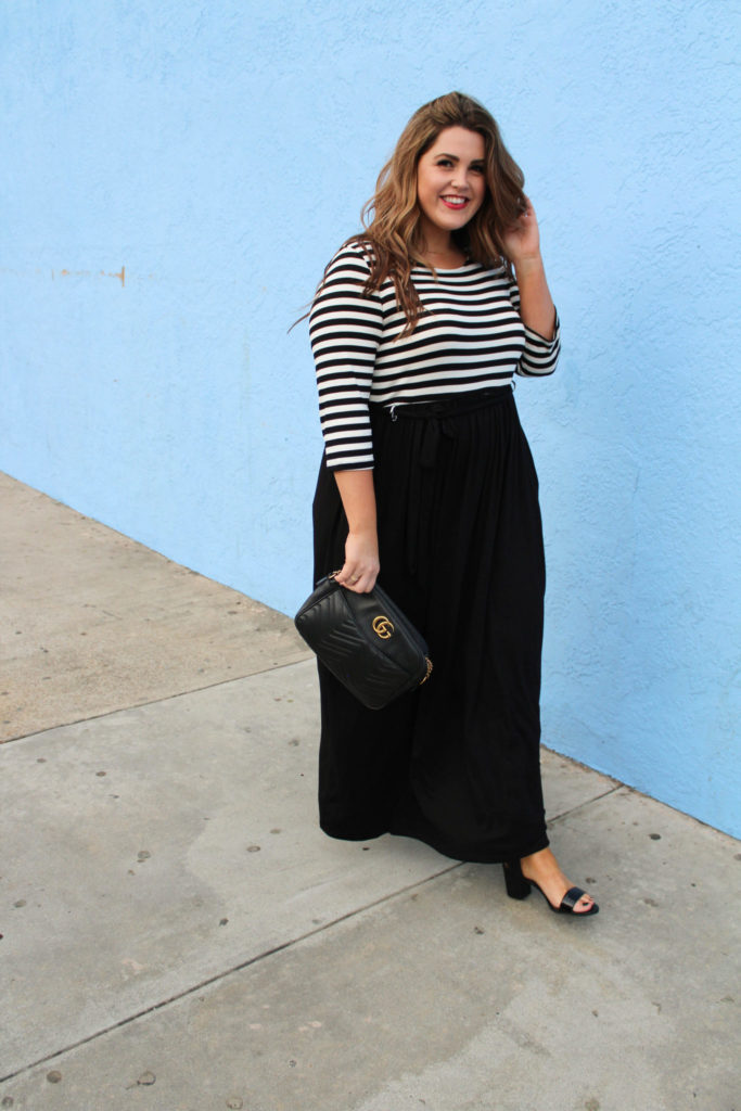 Stephanie of @bubblesandbones in a Gozon maxi