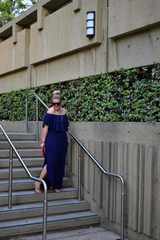 Shop the Mint Navy Maxi Dress