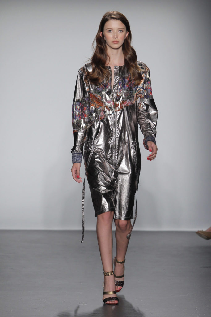 Custo Barcelona Spring/Summer 19 Collection Silver Metallic Dress