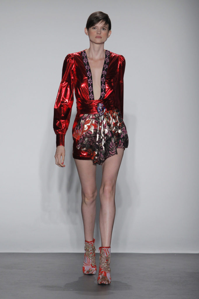 Custo Barcelona Spring/Summer 19 Collection Metallic Red Mini Dress