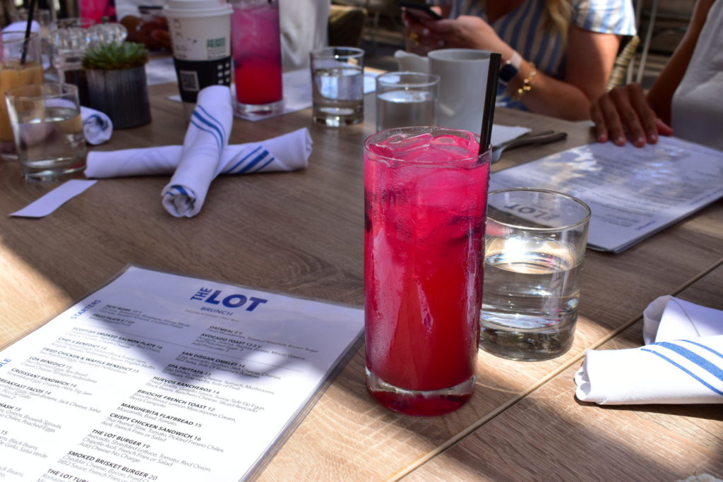 Blueberry Cocktail at the Lot in La Jolla, CA