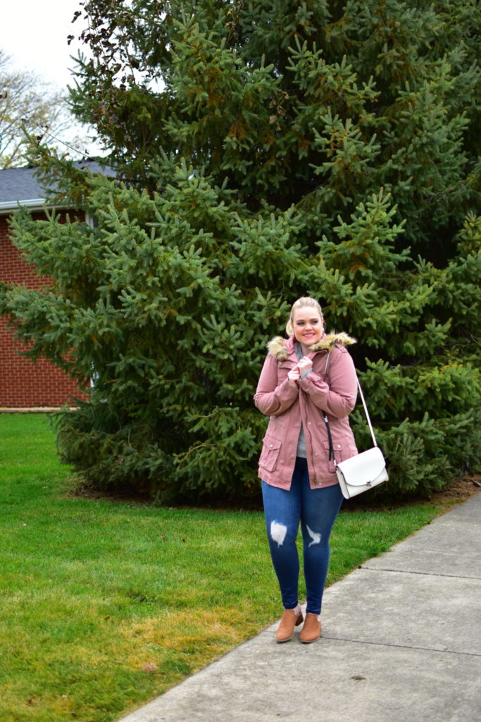 Finding Fall Favorites with Stitch Fix - Fur-trimmed cargo jacket 