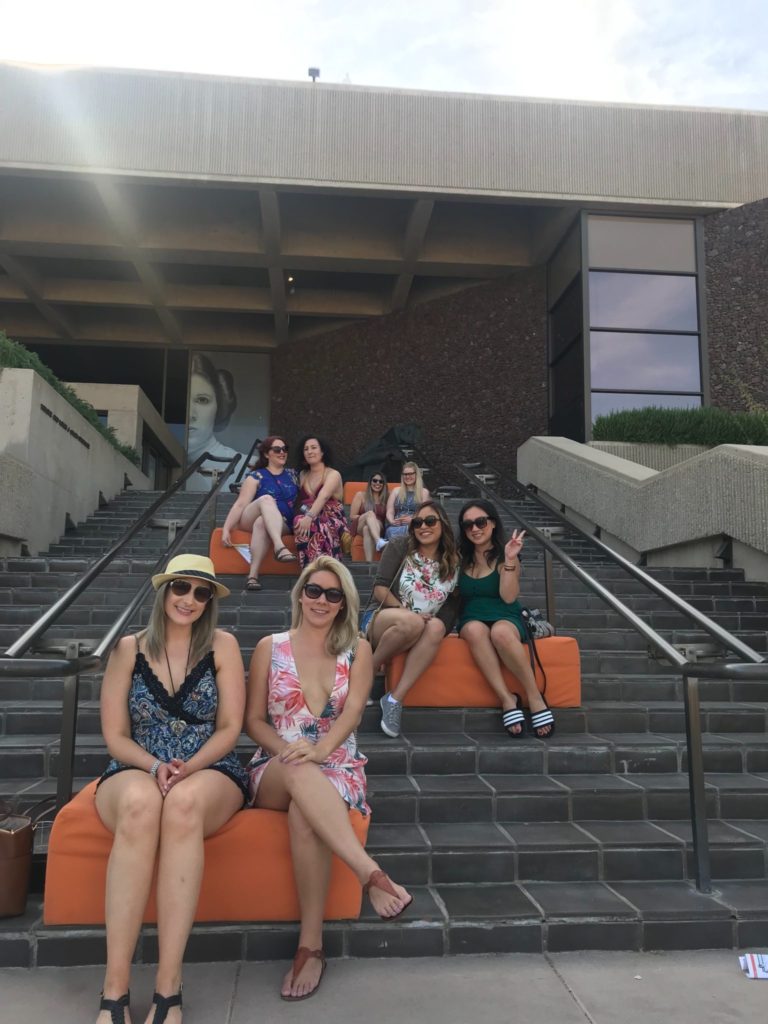 My Epic Bachelorette Weekend - Palm Springs Art Museum on our Scavenger Hunt 