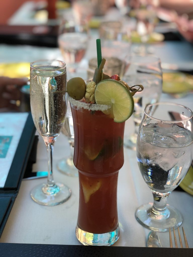 My Epic Bachelorette Weekend - Bloody Mary at Tropicale in Palm Springs 