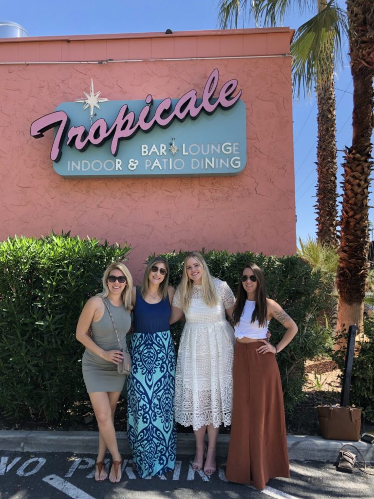 My Epic Bachelorette Weekend - Bridal Party at Tropicale in Palm Springs 