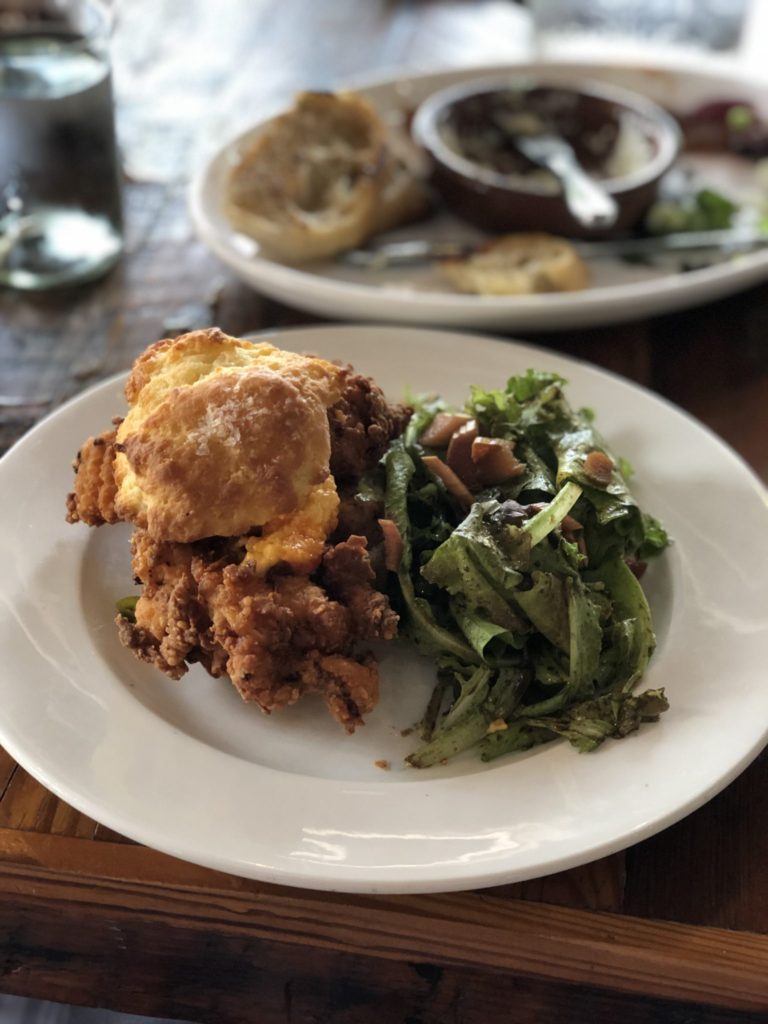 Rhubarb Asheville Fried Chicken Sandwich 