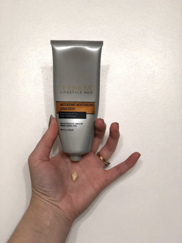 Dr. Yates, MD Lifestyle Med Skincare Review - Antioxidant Moisturizing Sunscreen 